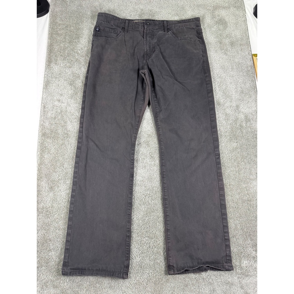 AG Adriano Goldschmied The Protege Straight Leg Pants Men 36x30 Grey 1049SUD-DGR